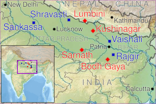 Miejsca pielgrzymek buddyjskich w Indiach