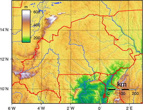 Topografia Burkina Faso