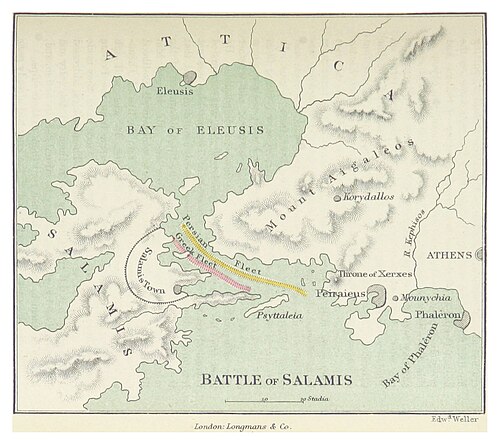 Bitwa o Salamis, Cox 1876