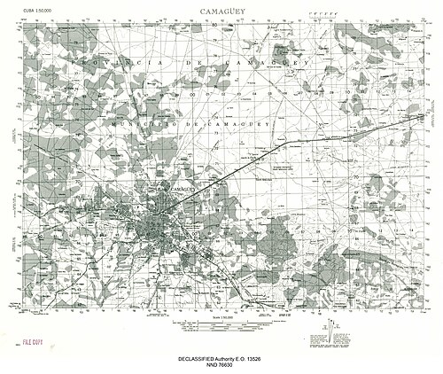 Camaguey (Kuba) - mapa historyczna