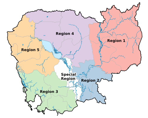 Regiony militarne Kambodży