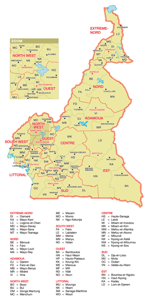 Kamerun - baza Geohive