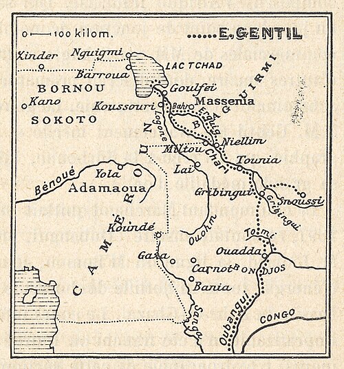Kamerun - mapa historyczna