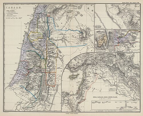 Kanaan (Spruner-Menke, Atlas Antiquus, 1865)