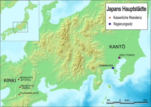 Miasta stołeczne Japonii