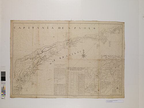 Kapitan São Paulo - mapa przybrze­żna