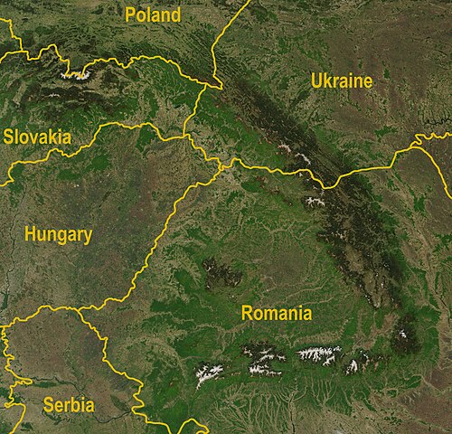 Karpaty - satelita