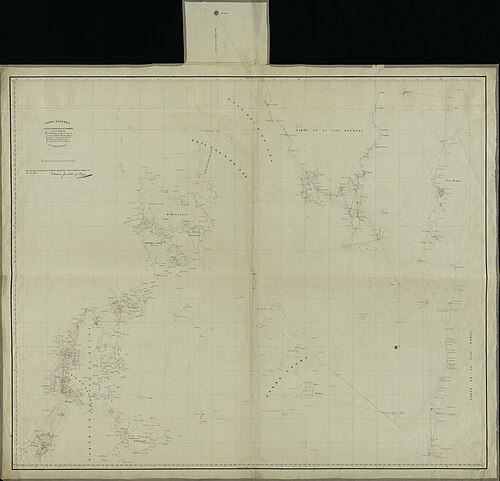 Mapa sferyczna archipelagów Calamianes