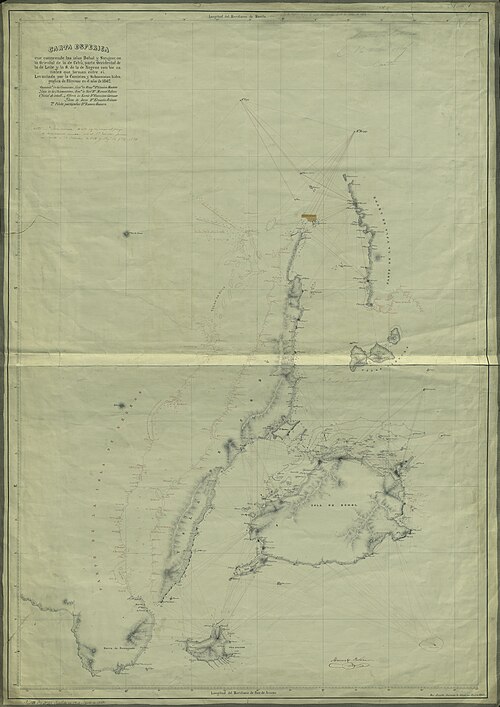 Mapa Wysp Bohol i Siquijor ze Cieśninami