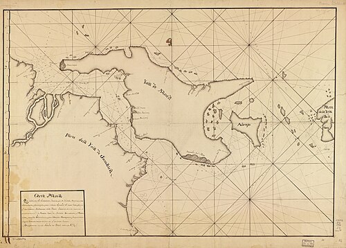 Mapa Cieśnin Bangka i Biliton