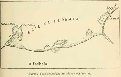 Mapa Zatoki Fedhala