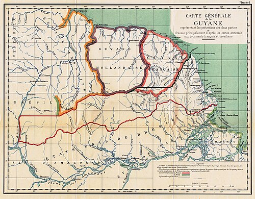 Ogólna mapa Gujany Francuskiej