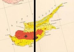 Mapa geologiczna Europy - Cypr