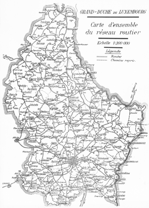 Ogólna mapa sieci drogowej