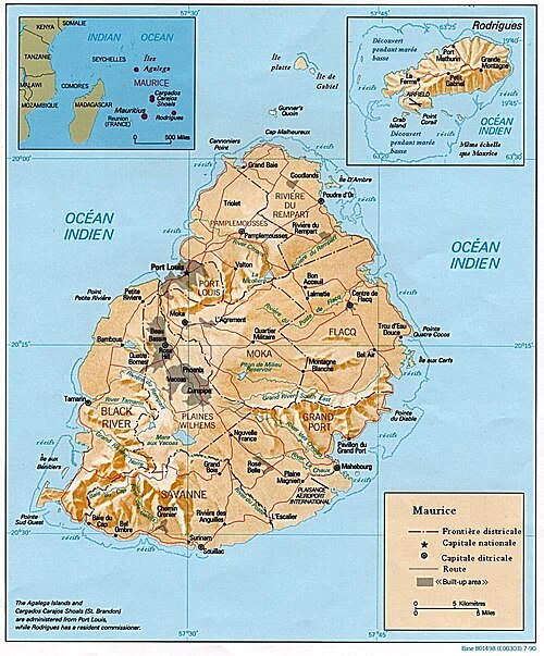 Mapa Mauritiusa