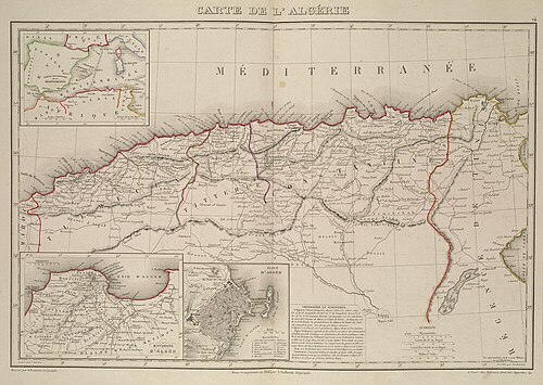 Mapa Algierii