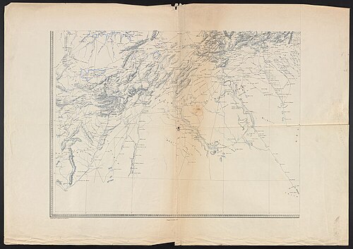 Mapa Algierii - Ministerstwo Wojny 1876