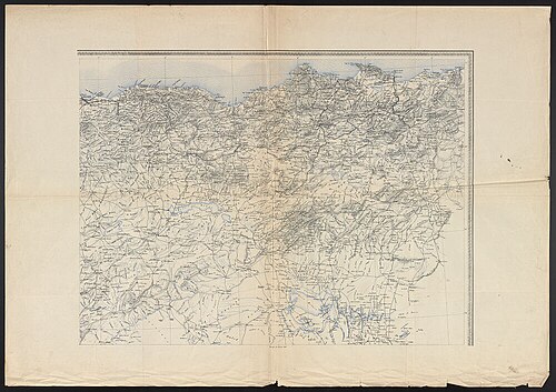Mapa Algierii - Ministerstwo Wojny 1876