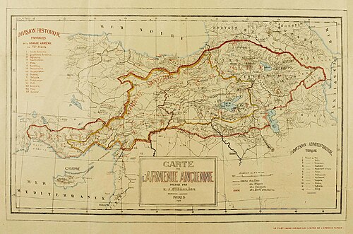 Mapa starożytnej Armenii