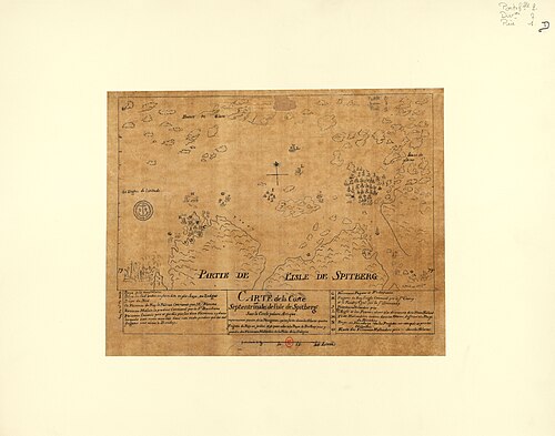 Mapa północnego wybrzeża Spitsbergenu 1693