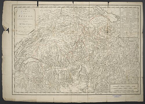 Mapa Szwajcarii