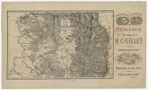 Mapa prowincji Santiago (Chile)