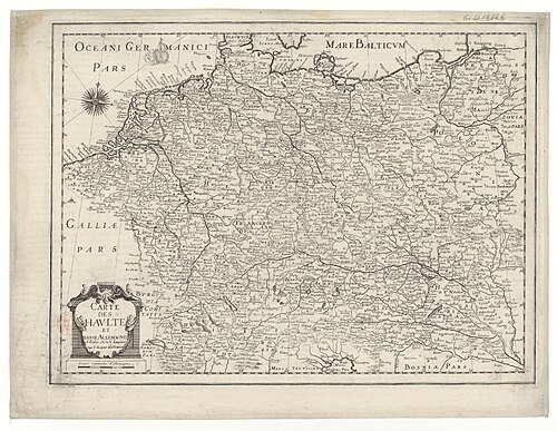 Mapa Niemiec Wyższych i Niższych