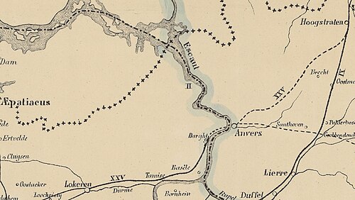 Mapa dróg rzymskich Belgii