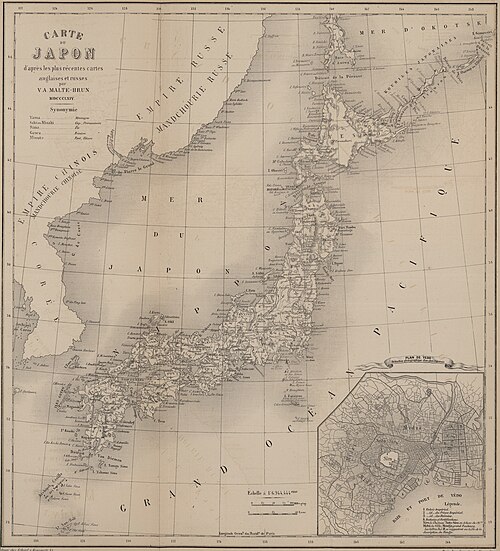 Mapa Japonii