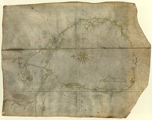 Francuska mapa wyspy Cejlon