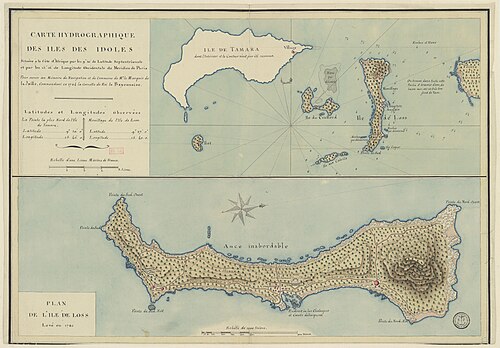 Mapa hydrograficzna Wysp Idolów