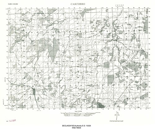 Cascorro (Kuba) - mapa historyczna