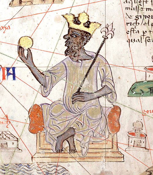 Atlas Kataloński - Mansa Musa (fragment)