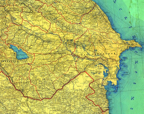 Mapa Kaukazu (rosyjski, 1903)