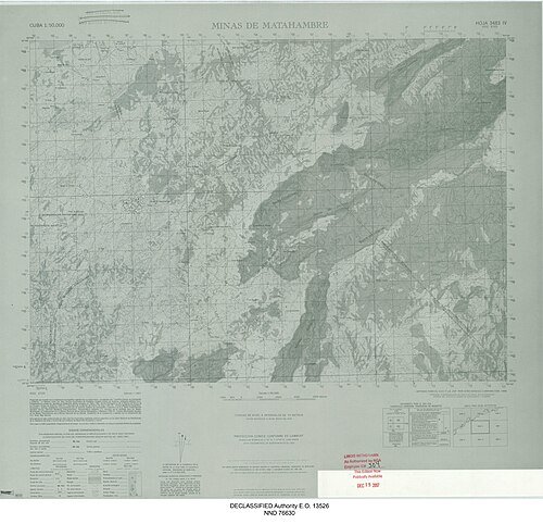 Cayo Mambi (Kuba) - mapa historyczna