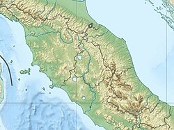 Mapa Reliefowa Środ. Włoch