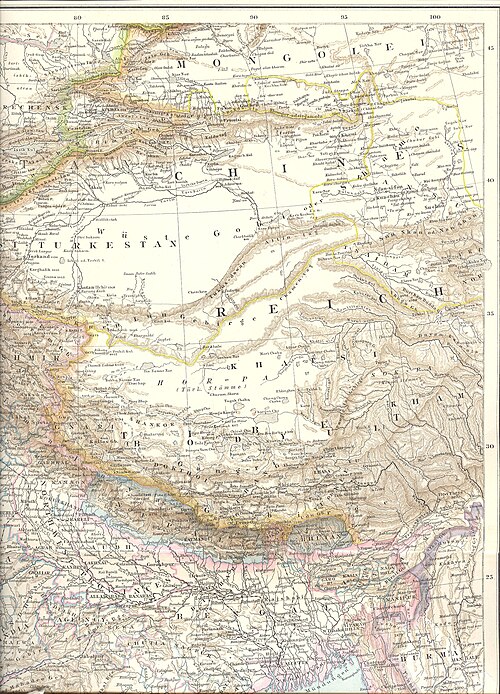 Azja Środkowa i Południowa (1881)