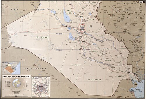 Środkowy i południowy Irak. LOC 2003629088