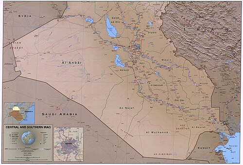 Środkowy i południowy Irak. LOC 2004631485