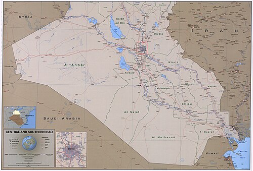 Środkowy i południowy Irak. LOC 2004631486