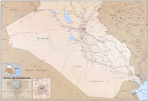 Środkowy i południowy Irak. LOC 2007629279