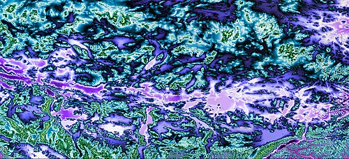 Topografia środkowych wschodnich Chin Tybetu
