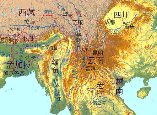 Mapa Chamagudao