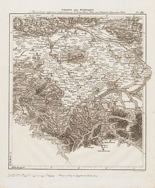 Mapa Szwabii - Tablica 49 Frauenfeld