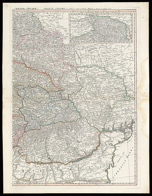 Mapa Węgier, Siedmiogrodu i Slavonii