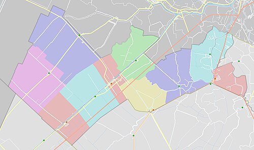 Mapa administracyjna dystryktu Chauthanha