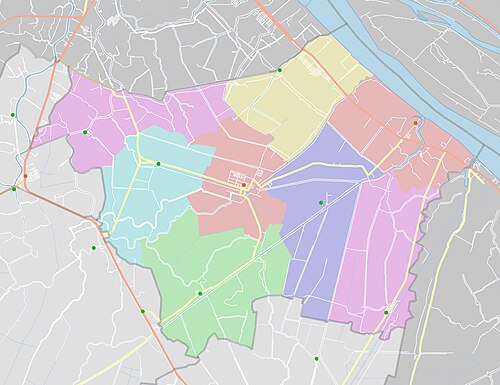 Mapa administracyjna powiatu Chauthanhhg