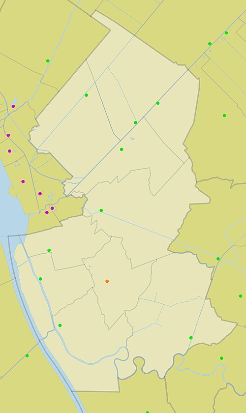 Mapa administracyjna dystryktu Chau Thanh KG