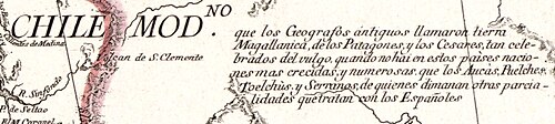 Chile zwane przez starożytnych Magellania, Patagonia i Caesaria
