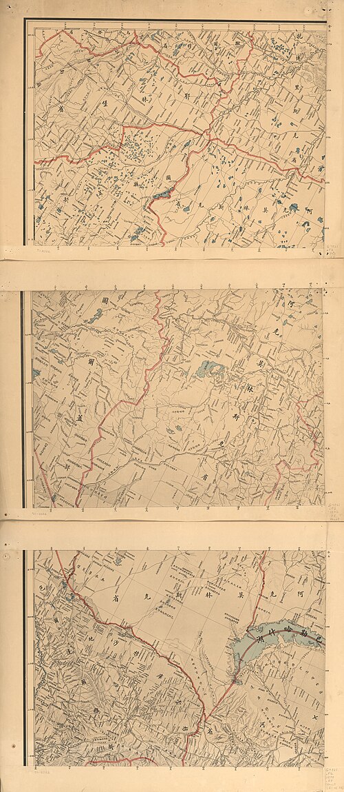 Granica chińsko-rosyjska 1890 - Akmolinska